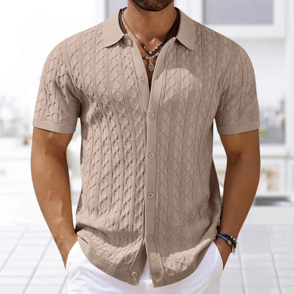 Button-Up Polo Shirt