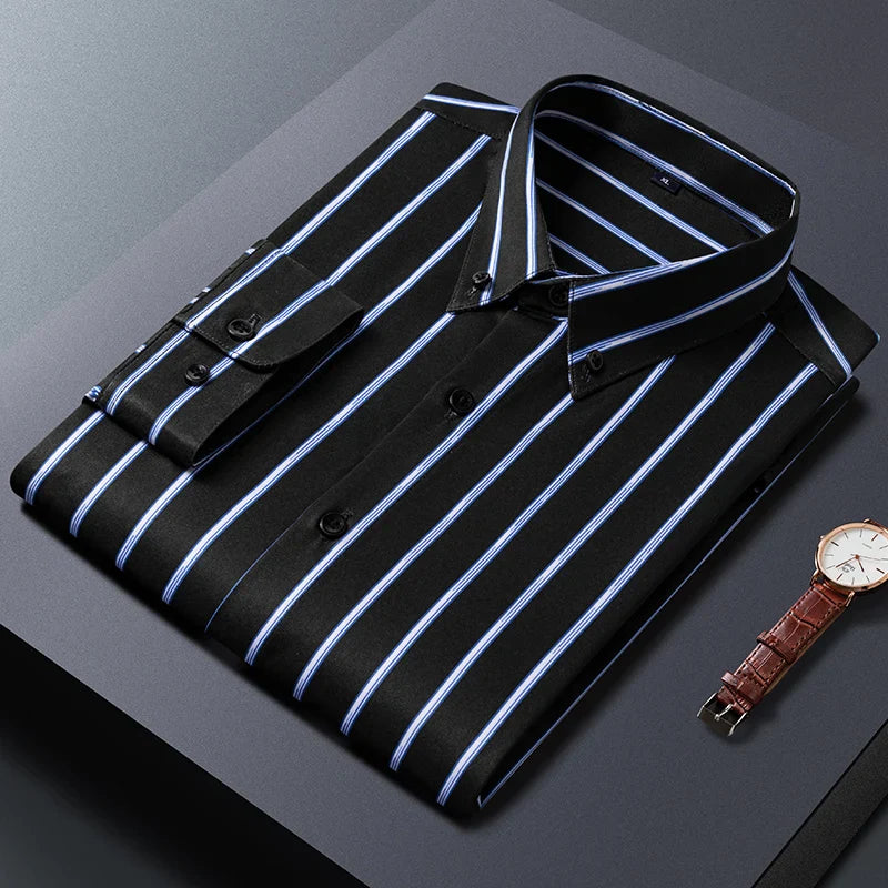 Givalli - Elegant Striped Men's Shirt