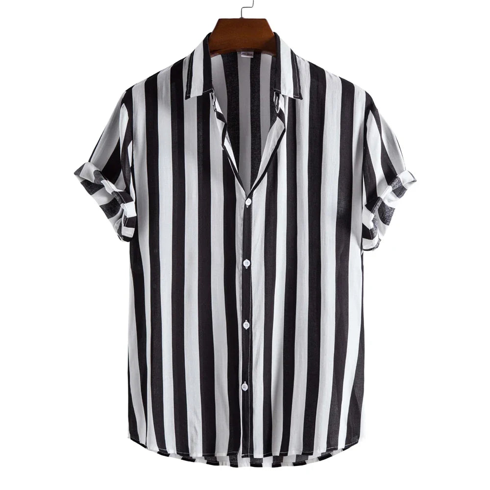 Striped Short Sleeved Summer Shirt