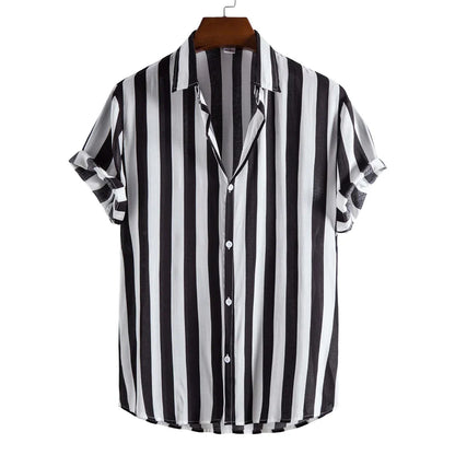 Striped Short Sleeved Summer Shirt
