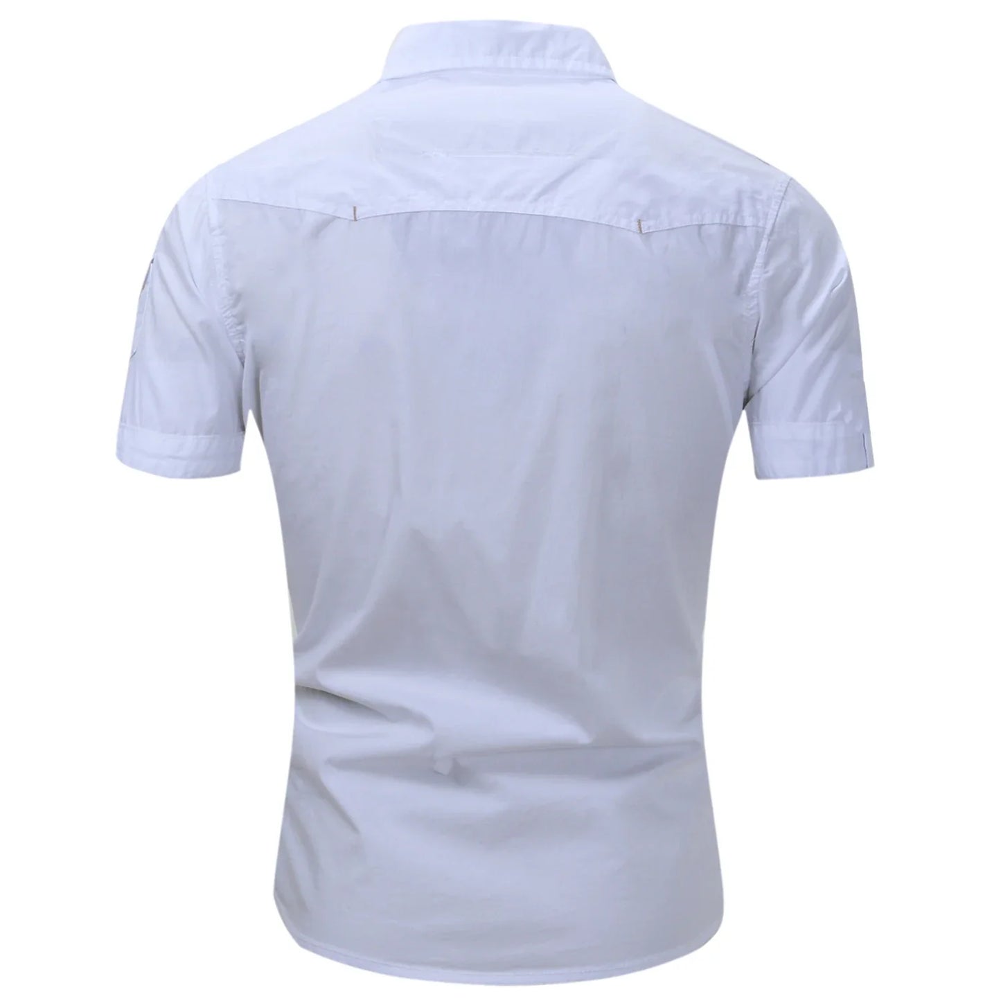 Short Sleeved Cotton Cargo Shirt