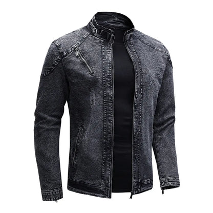 Denim Motorcycle Jacket