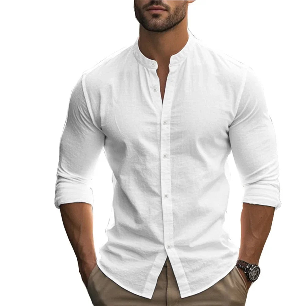 Casual Cotton Linen Summer Shirt