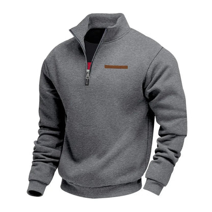 Casual Fleece Zip Sweater