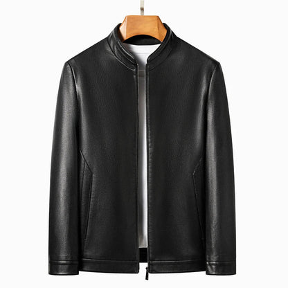 Elegant Leather Men's Jacket