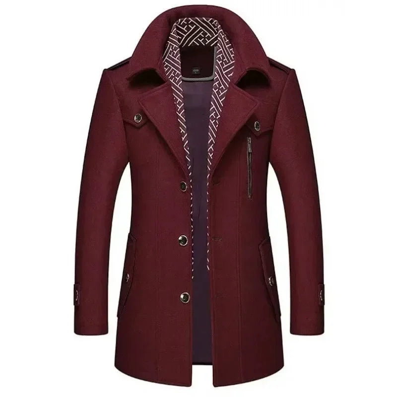 Elegant Wool Trench Coat