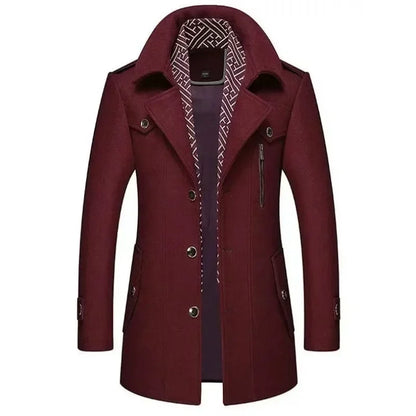 Elegant Wool Trench Coat