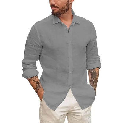 Hawaiian Cotton Linen Shirt