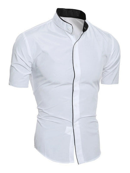 Short-Sleeved Cotton Shirt