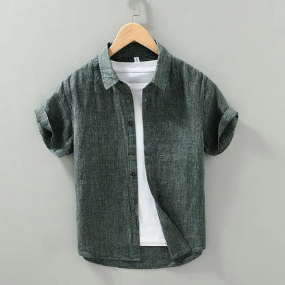 Short Sleeved Linen Shirt