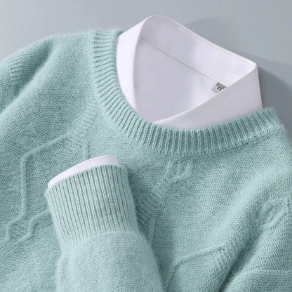 Diamond Pattern Cashmere Sweater