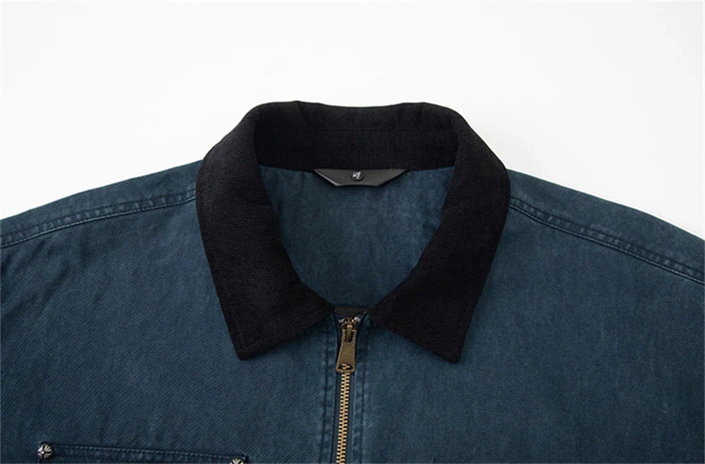 Elegant Cotton Denim Jacket