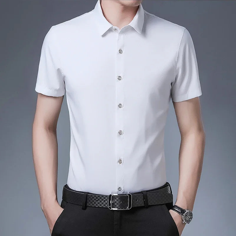 Business Casual Short-Sleeved Shirt