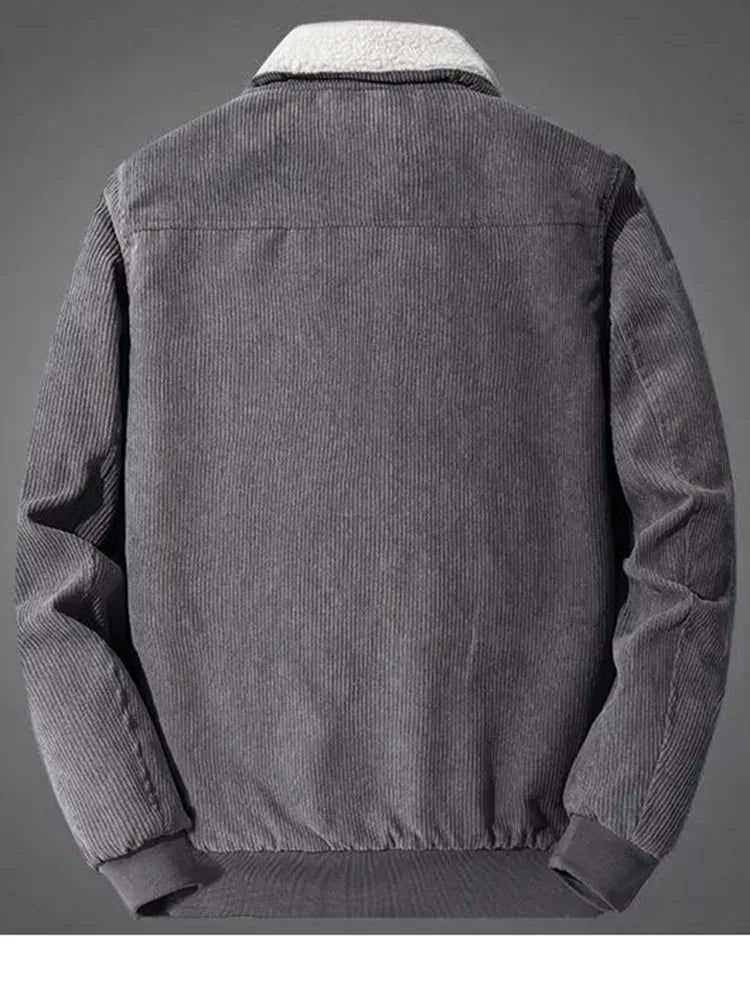 Elegant Fleece Lined Corduroy Jacket