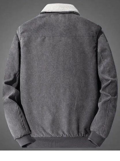 Elegant Fleece Lined Corduroy Jacket