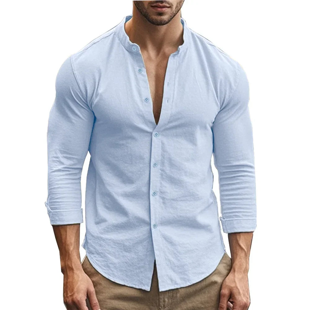 Casual Cotton Linen Summer Shirt