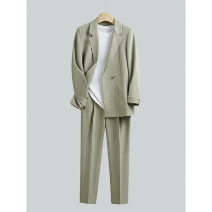 Elegant Loose Fit Men's Set