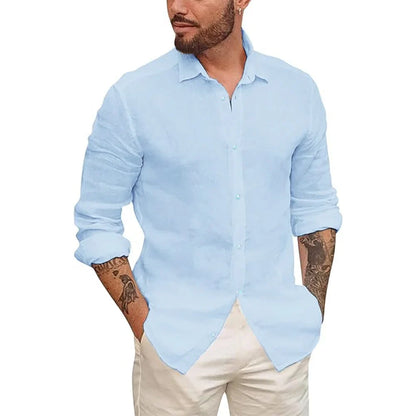 Hawaiian Cotton Linen Shirt
