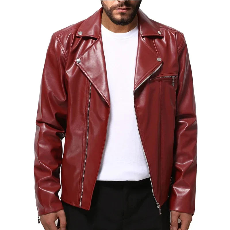 Casual Men's Leather Jacket