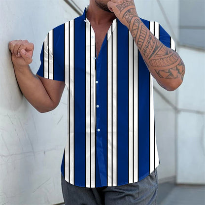 Striped Short Sleeved Summer Shirt