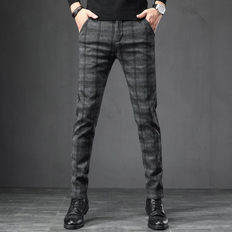 Plaid Casual Pants