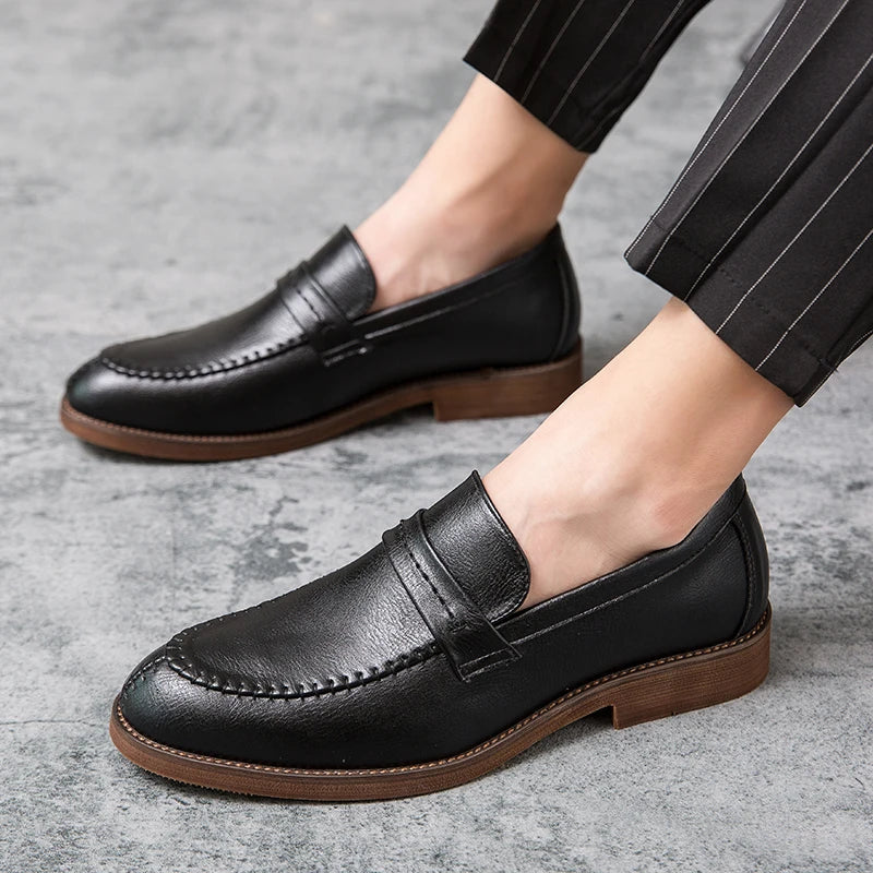 Leather Dress Loafers