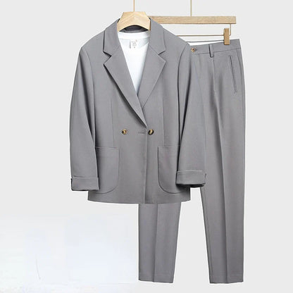 Elegant Loose Fit Men's Set