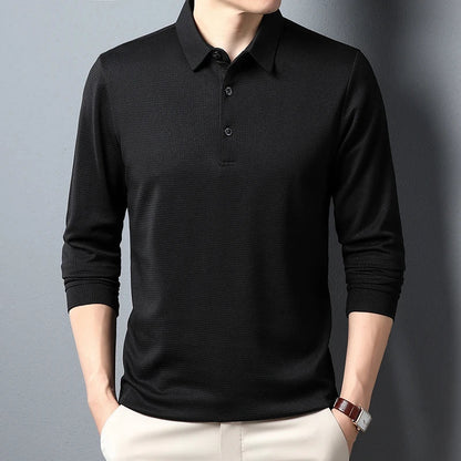 Elegant Long Sleeved Polo Shirt