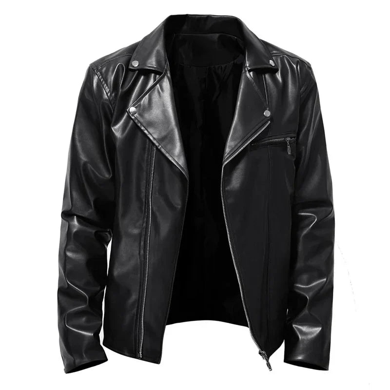 Casual Men's Leather Jacket