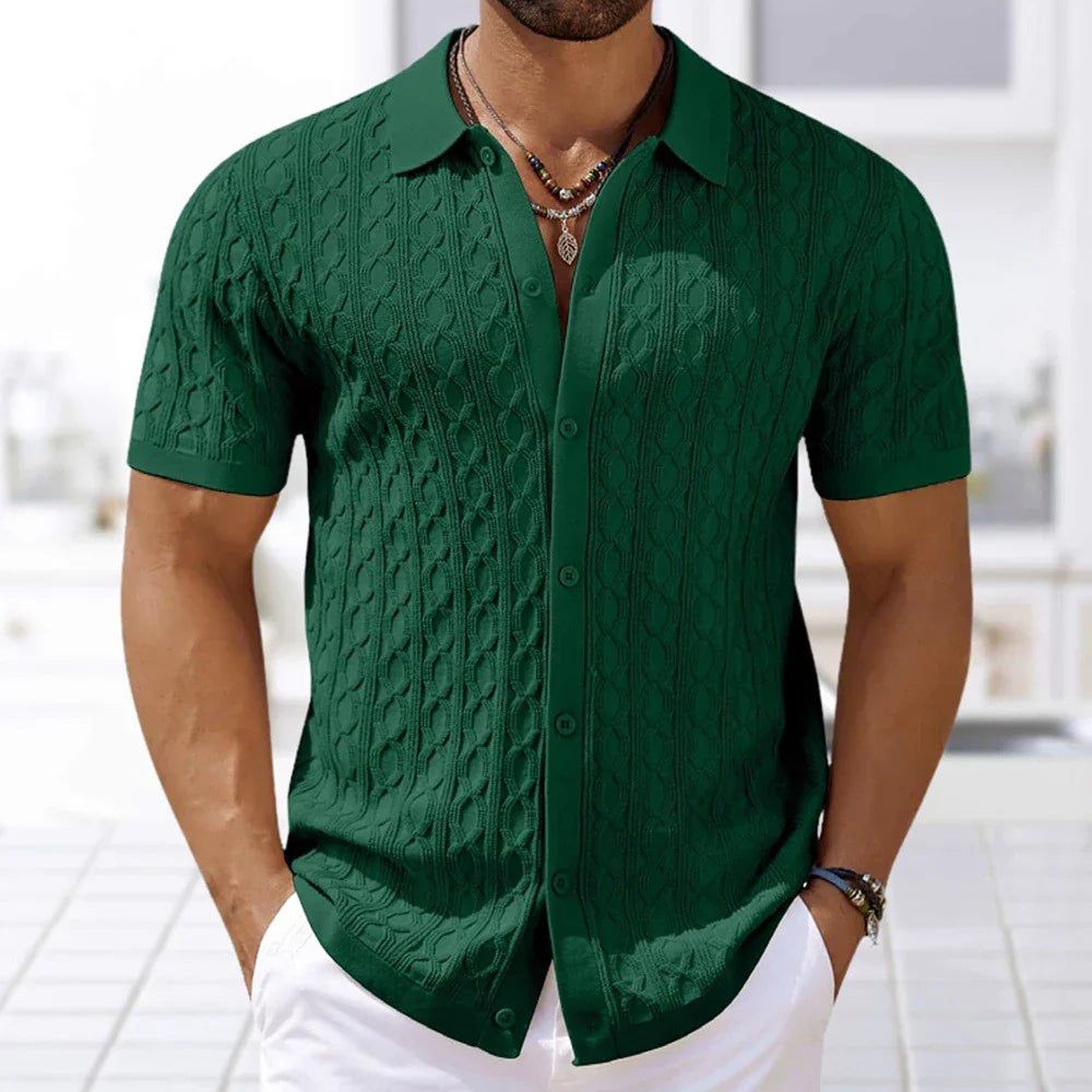 Button-Up Polo Shirt