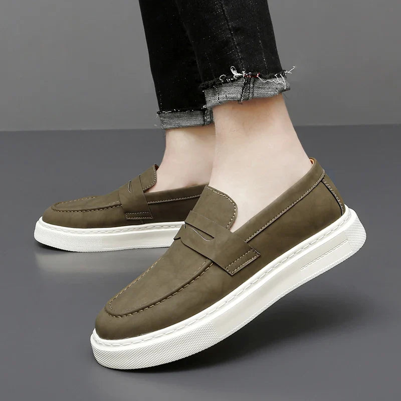 Chic Leather Slip-on Shoes