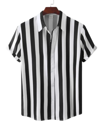 Breathable Striped Summer Shirt