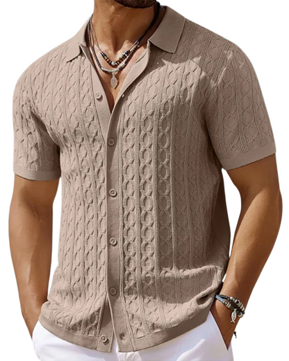 Button-Up Polo Shirt