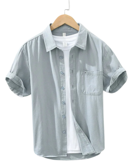 Short Sleeved Cotton Shirt