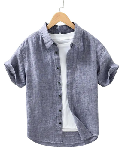 Short Sleeved Linen Shirt