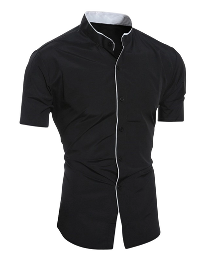 Short-Sleeved Cotton Shirt