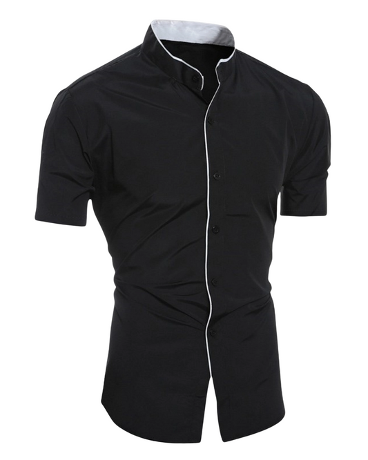 Short-Sleeved Cotton Shirt