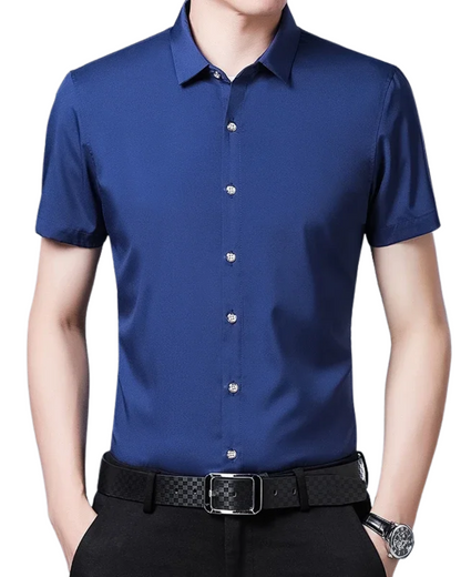 Business Casual Short-Sleeved Shirt