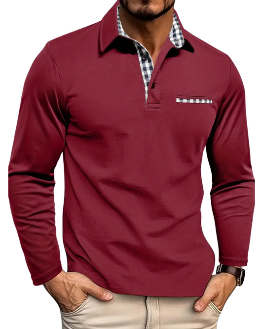 Polo Shirt with Long Sleeves
