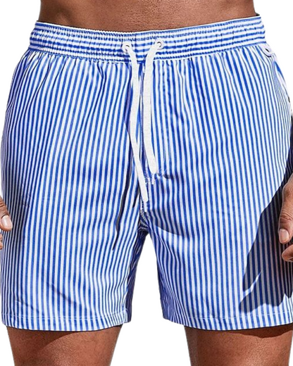 Casual Striped Boardshorts