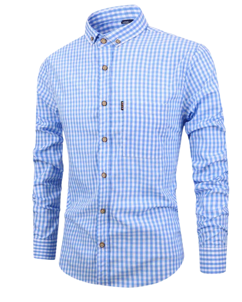 Elegant Plaid Cotton Shirt