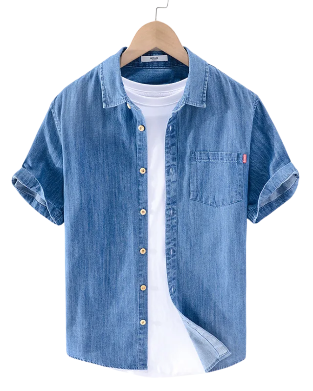 Short Sleeved Denim Shirt