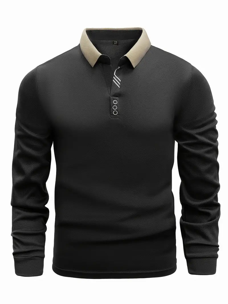 Lightweight Polo Sweater