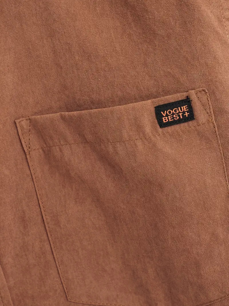 Casual Short Sleeved Cotton Shirt