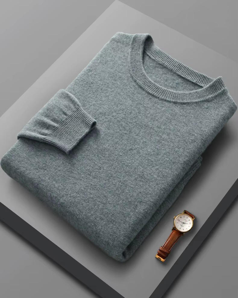 Merino Wool Rundhals-Pullover