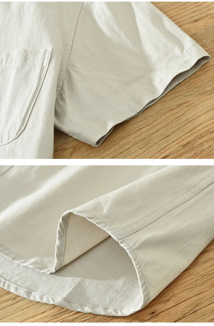 Short Sleeved Cotton Shirt