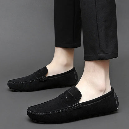 Suede Boat Loafers