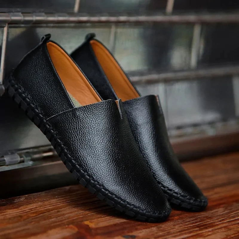 Breathable Leather Loafers