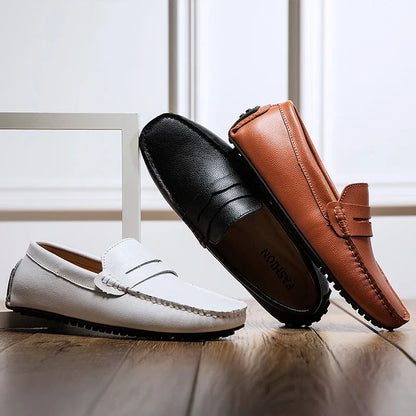 Casual Leather Summer Loafers
