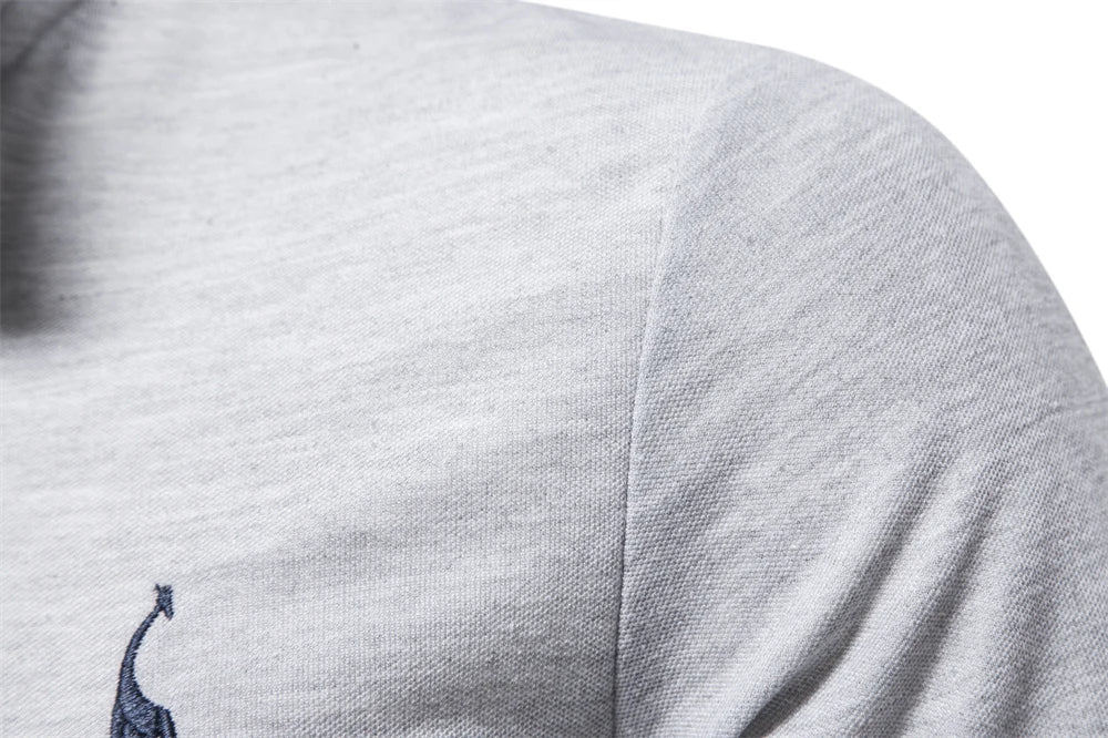 Casual Long Sleeved Polo Shirt